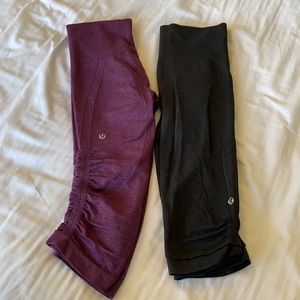 2 Lululemon Capri leggings.